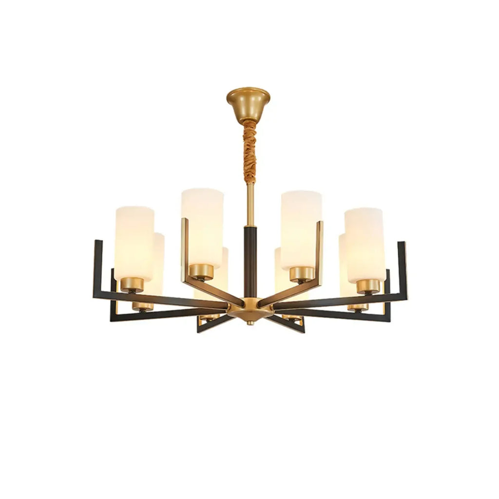 Lustre industriel moderne en métal pour salon