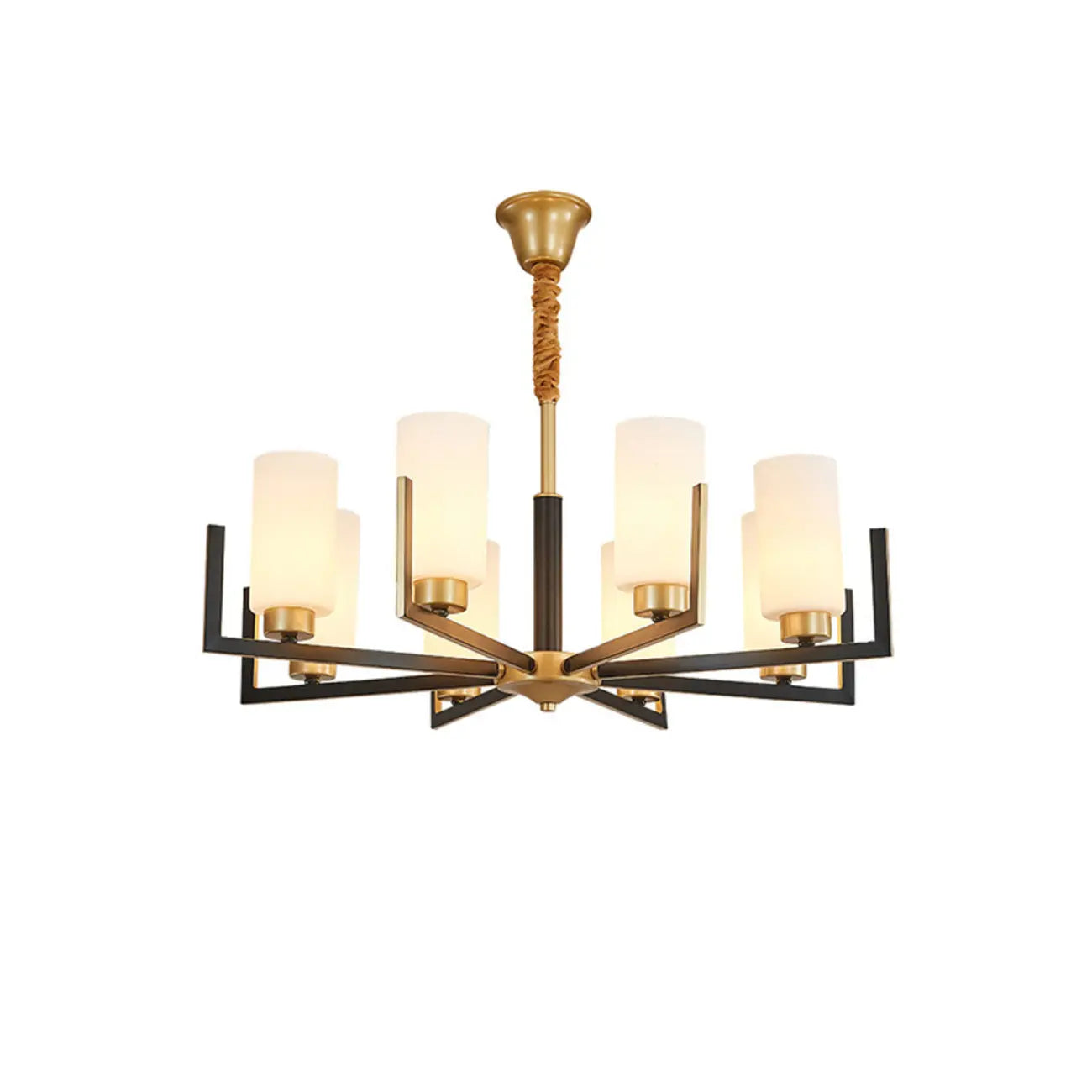 Lustre industriel moderne en métal pour salon