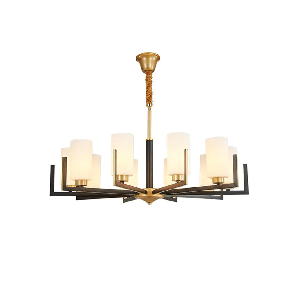 Lustre industriel moderne en métal pour salon