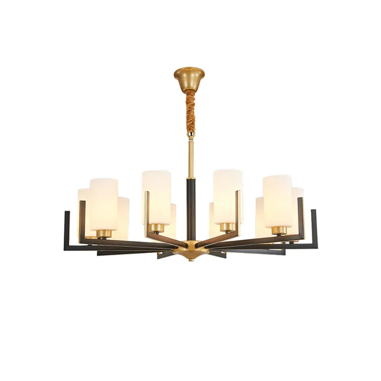 Lustre industriel moderne en métal pour salon