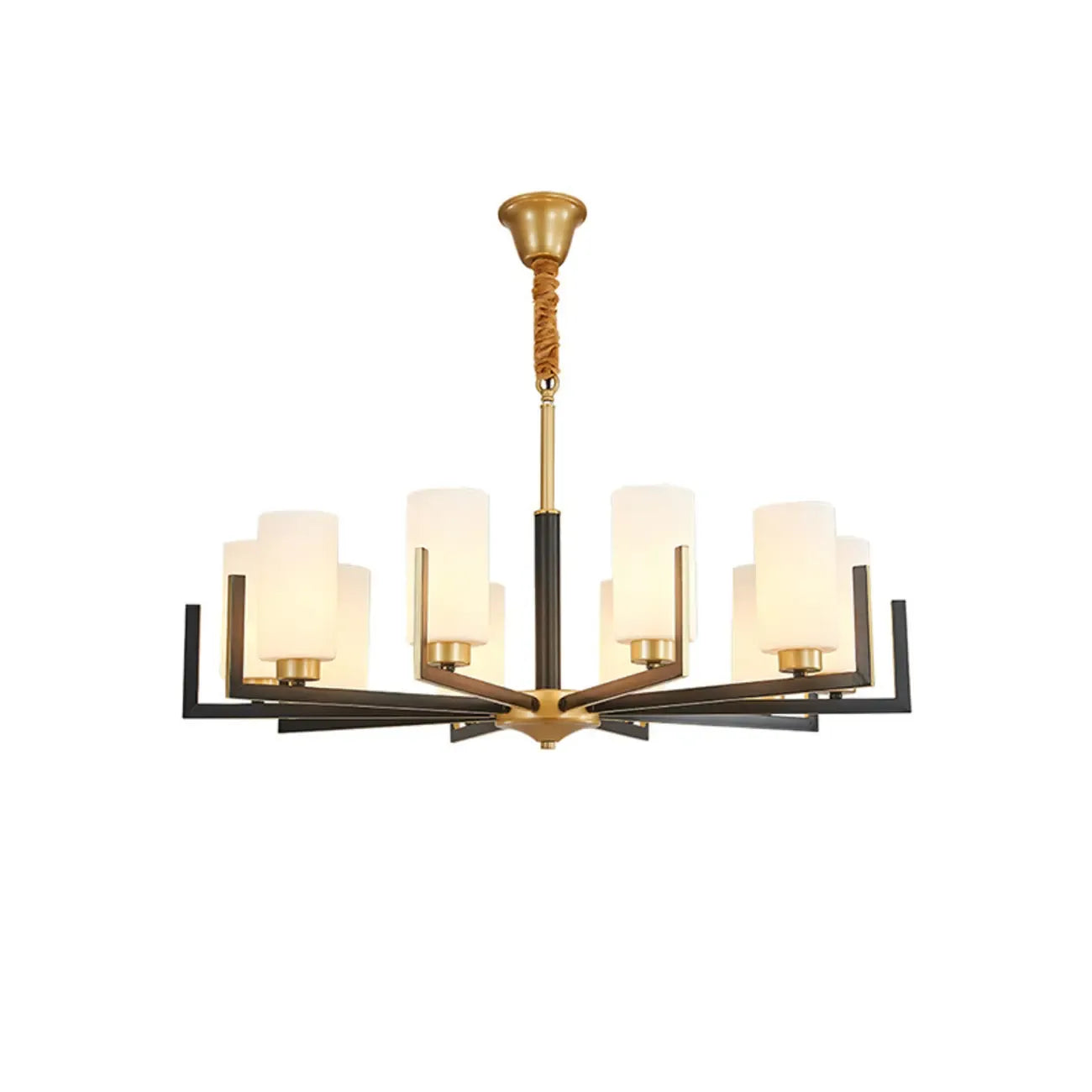 Lustre industriel moderne en métal pour salon