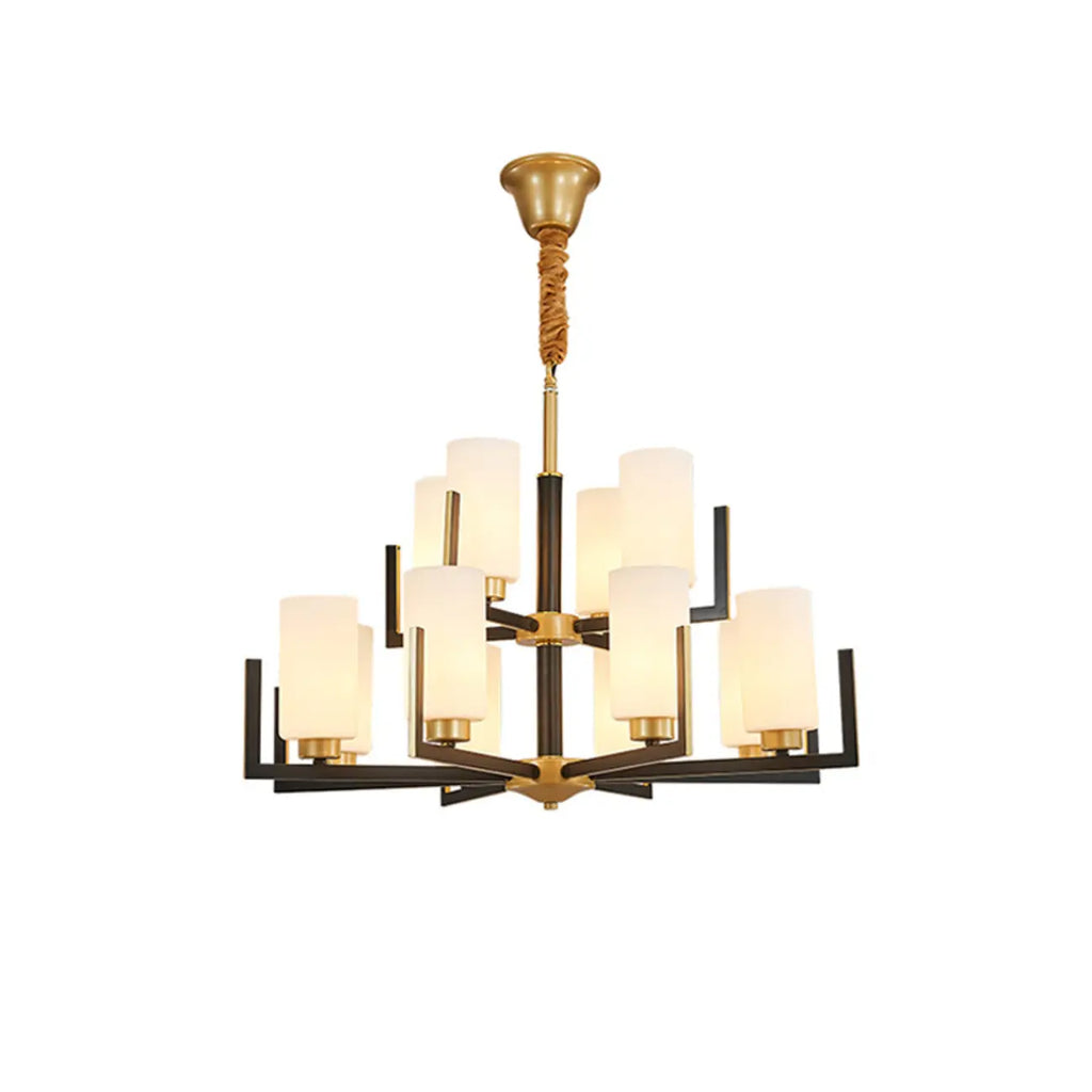 Lustre industriel moderne en métal pour salon