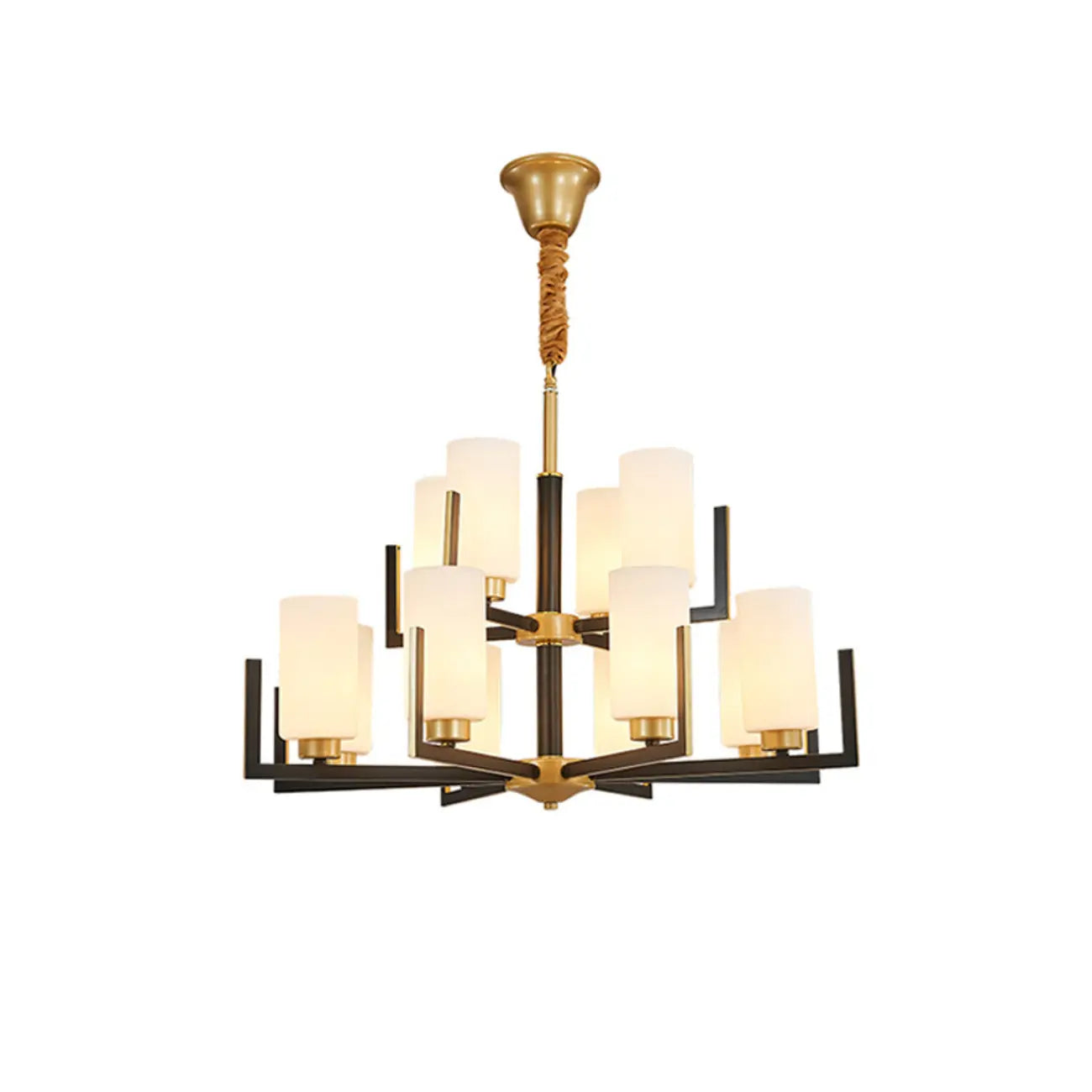 Lustre industriel moderne en métal pour salon