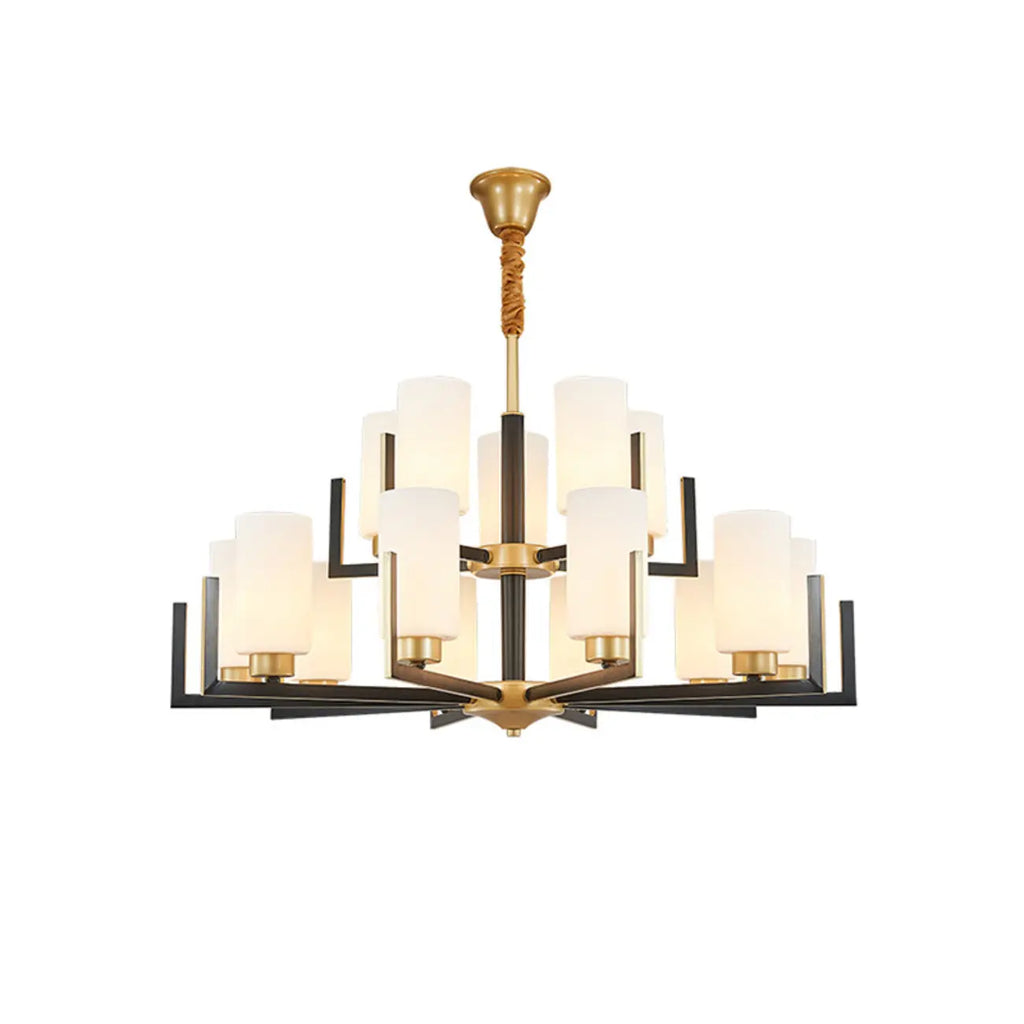 Lustre industriel moderne en métal pour salon