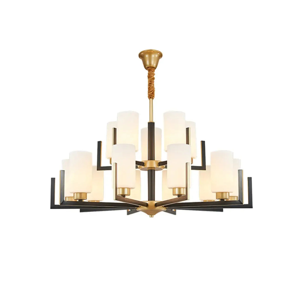 Lustre industriel moderne en métal pour salon