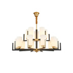 Lustre industriel moderne en métal pour salon