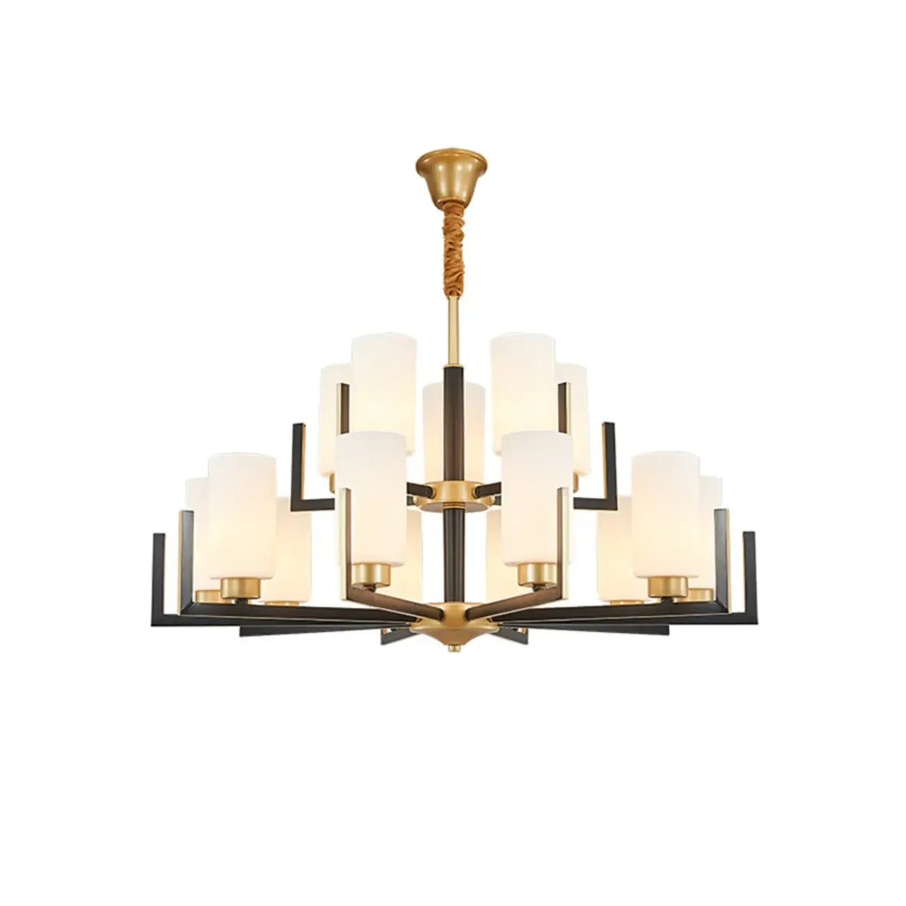 Lustre industriel moderne en métal pour salon