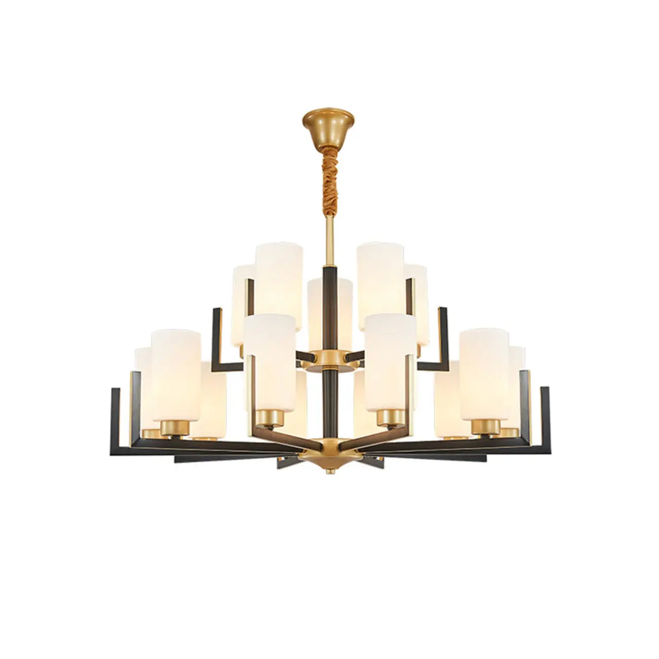 Lustre industriel moderne en métal pour salon