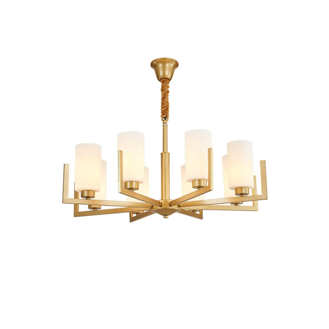 Lustre industriel moderne en métal pour salon