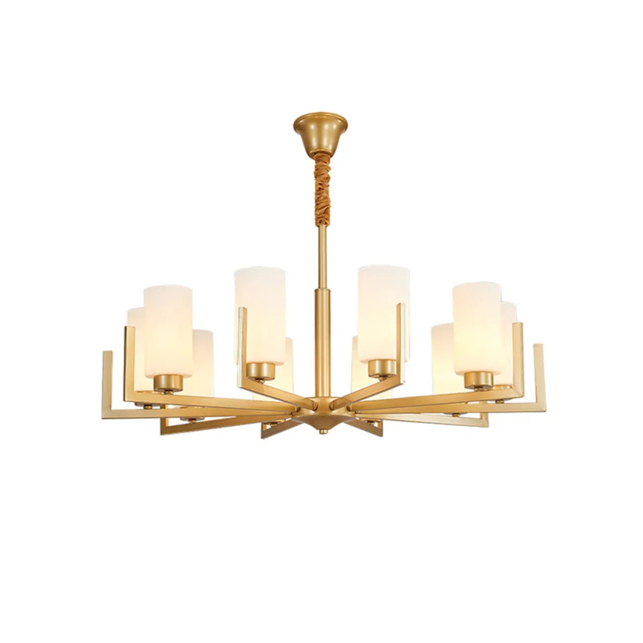 Lustre industriel moderne en métal pour salon