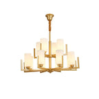 Lustre industriel moderne en métal pour salon