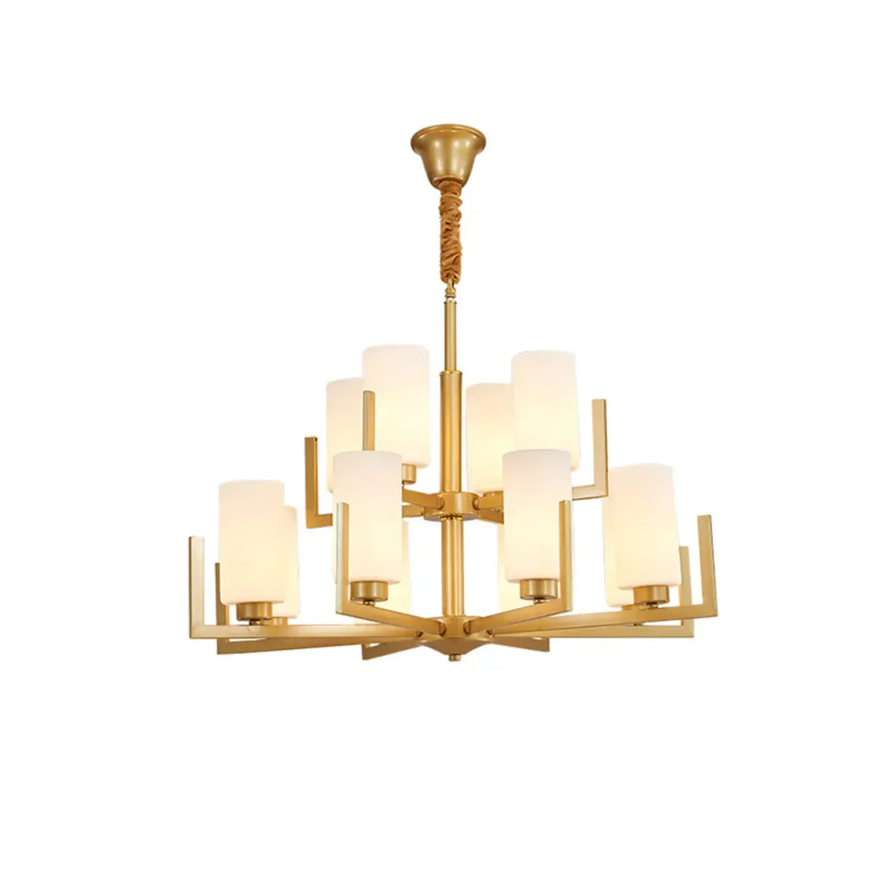 Lustre industriel moderne en métal pour salon