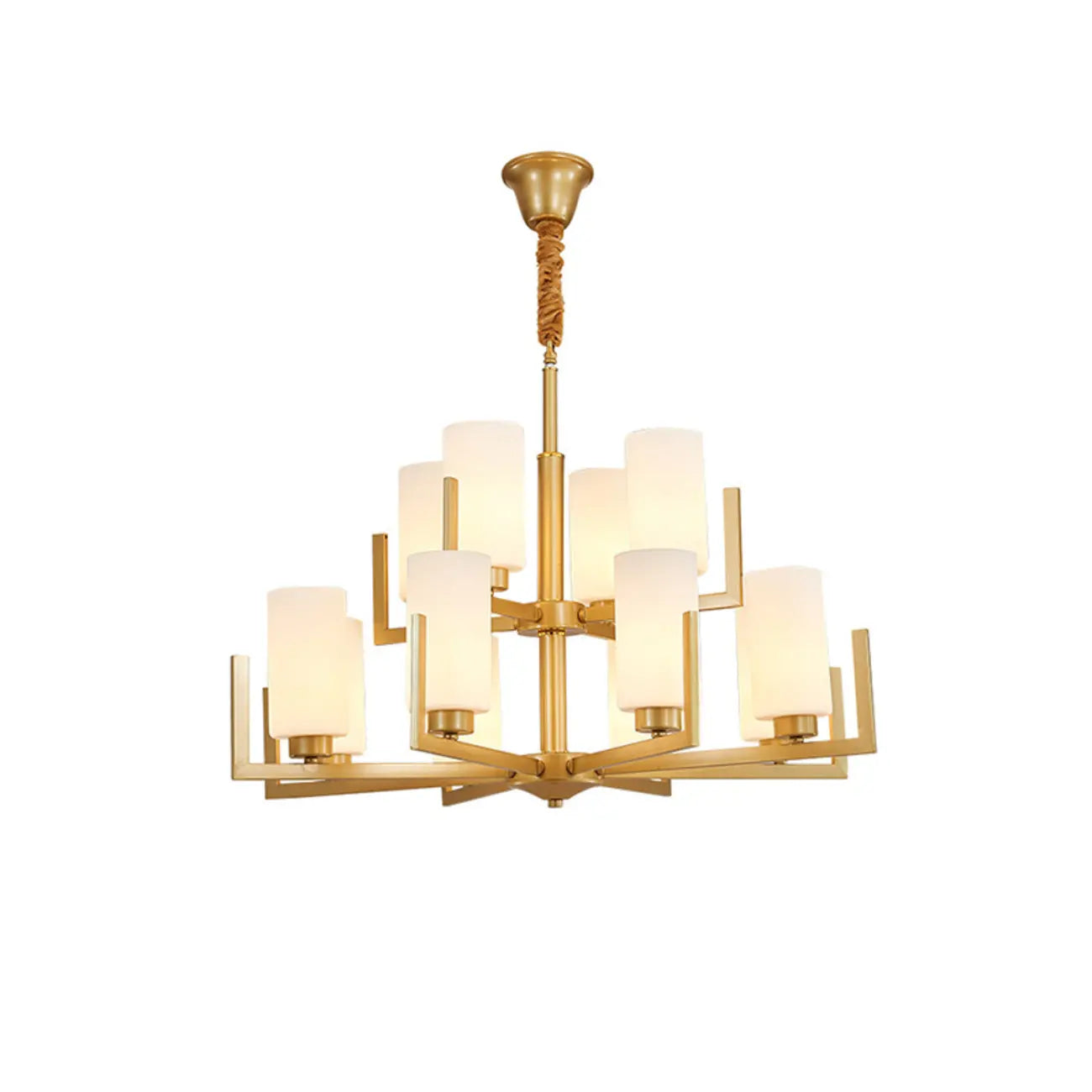 Lustre industriel moderne en métal pour salon