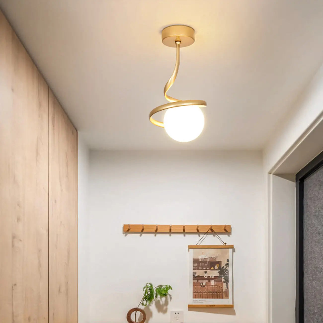 Mini plafonnier LED créatif pour une élégance au salon