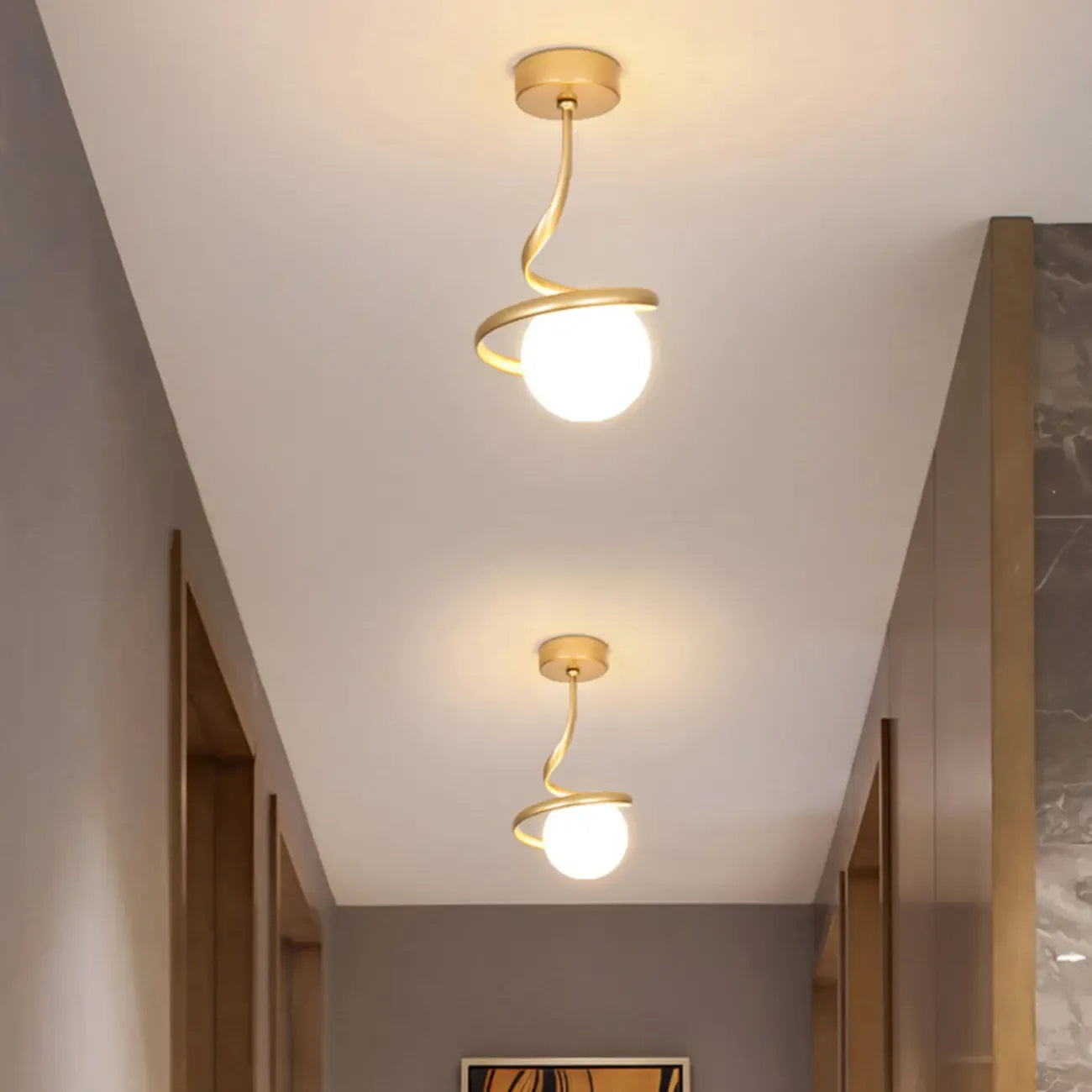 Mini plafonnier LED créatif pour une élégance au salon
