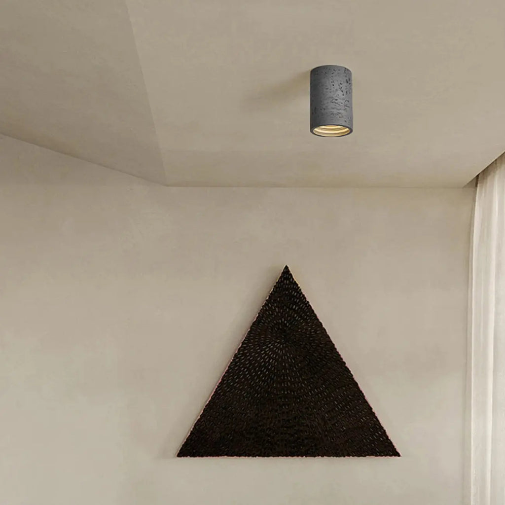 Plafonnier cylindrique encastré à intensité variable pour usage intérieur