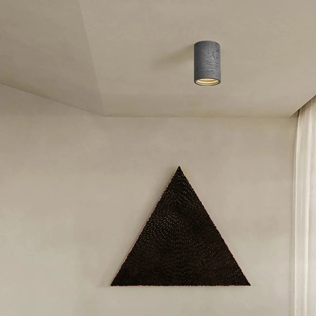 Plafonnier cylindrique encastré à intensité variable pour usage intérieur
