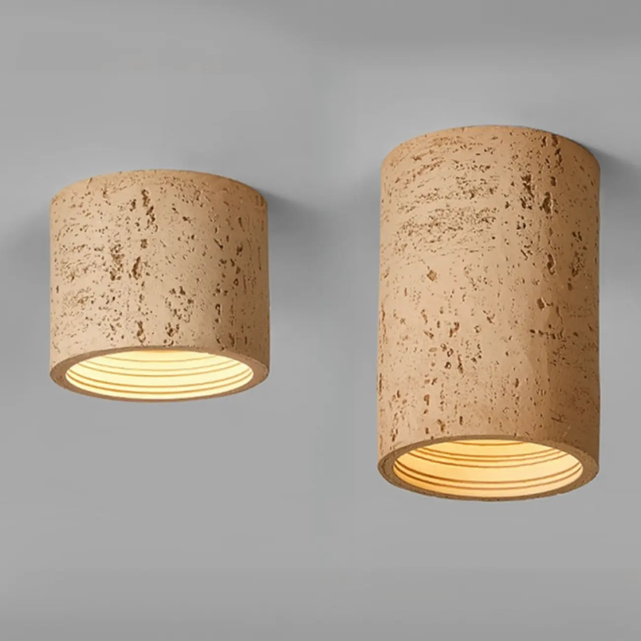 Plafonnier cylindrique encastré à intensité variable pour usage intérieur