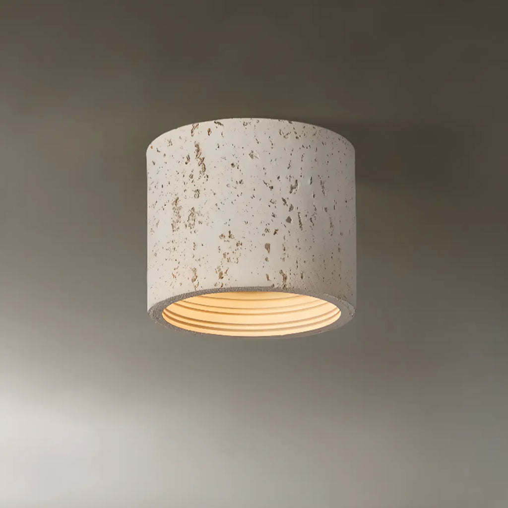 Plafonnier cylindrique encastré à intensité variable pour usage intérieur