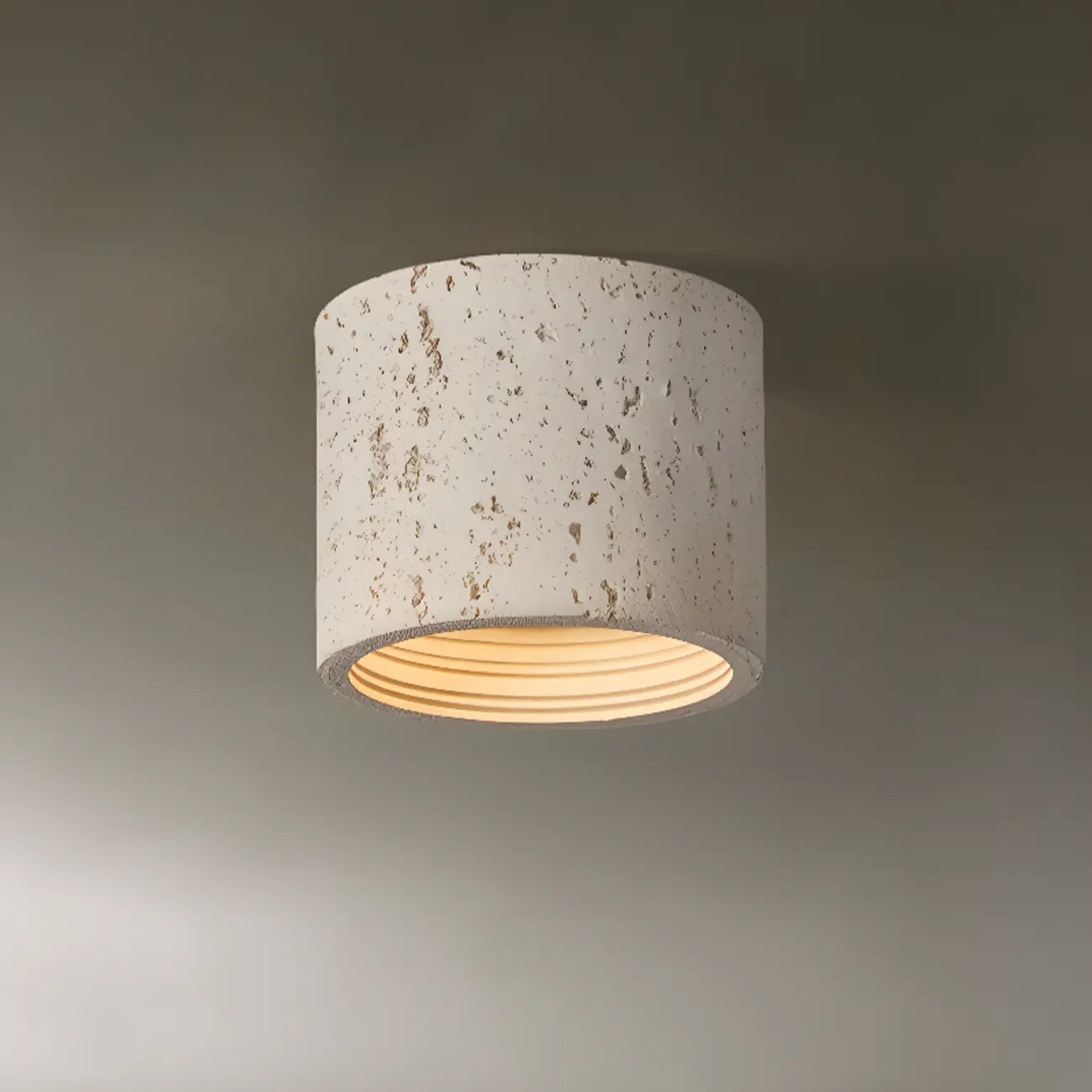 Plafonnier cylindrique encastré à intensité variable pour usage intérieur