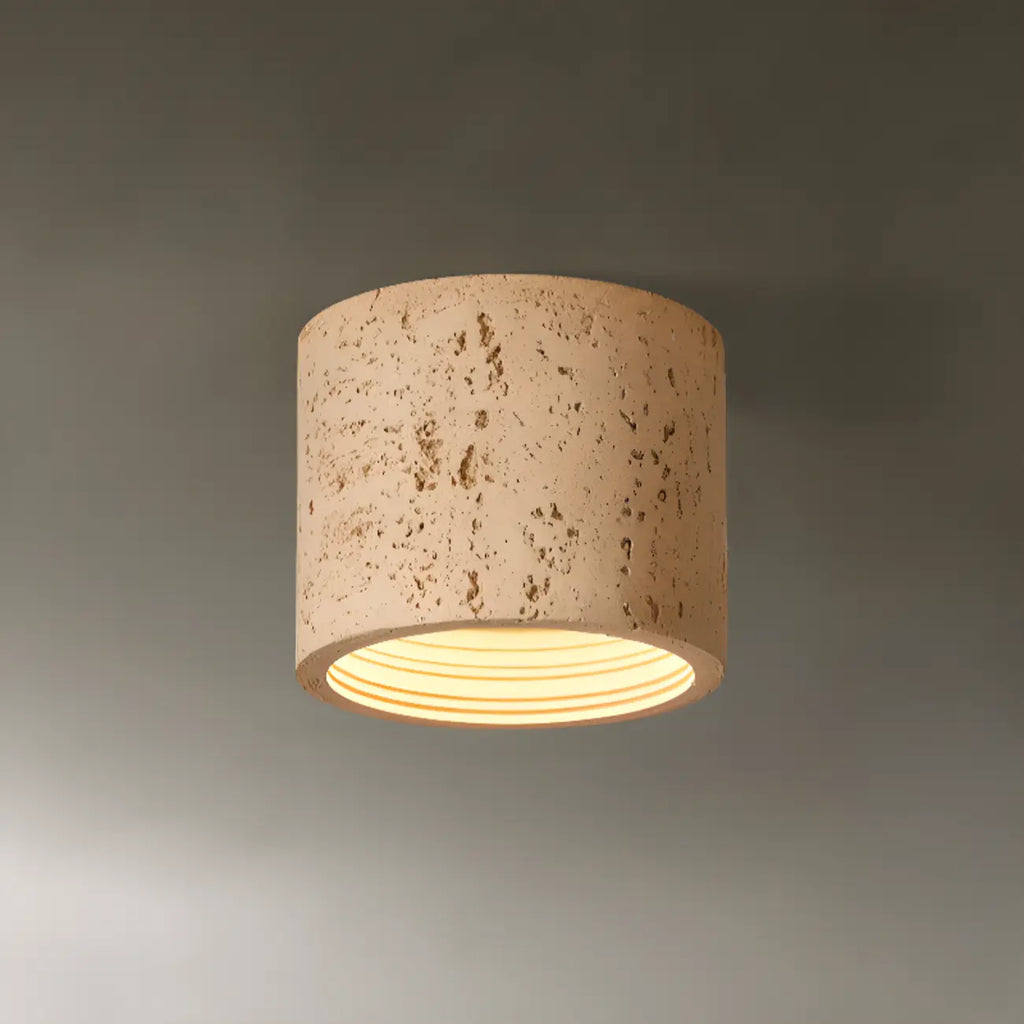 Plafonnier cylindrique encastré à intensité variable pour usage intérieur