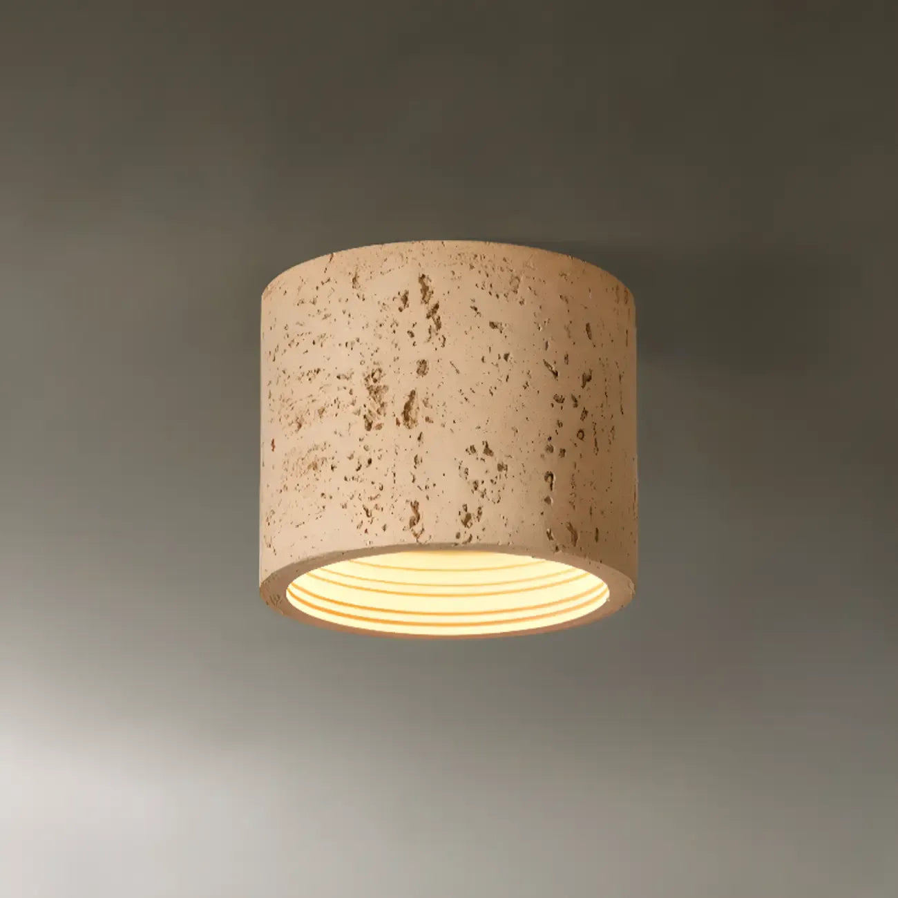 Plafonnier cylindrique encastré à intensité variable pour usage intérieur