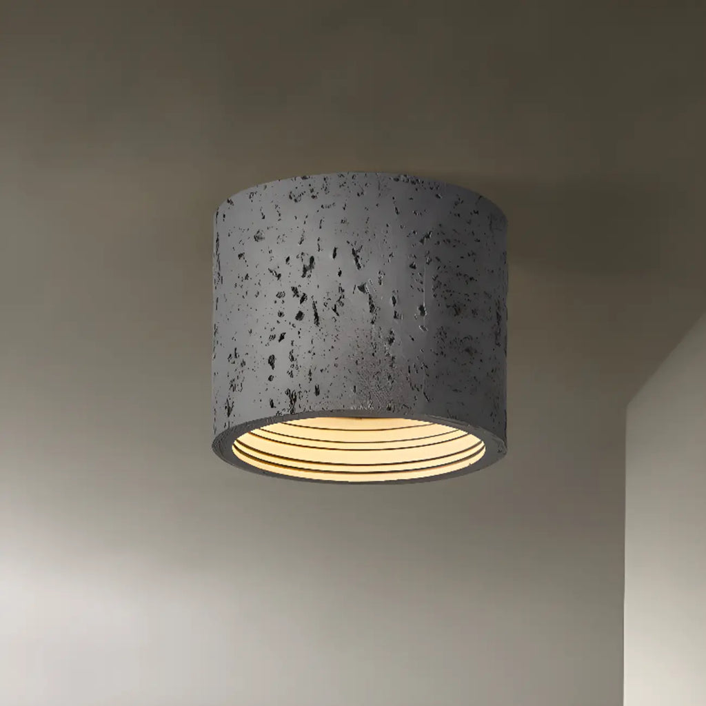 Plafonnier cylindrique encastré à intensité variable pour usage intérieur