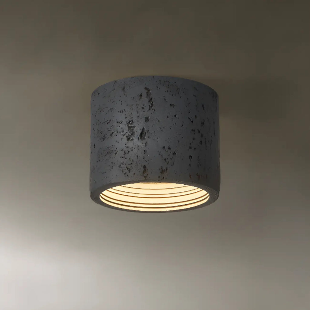 Plafonnier cylindrique encastré à intensité variable pour usage intérieur