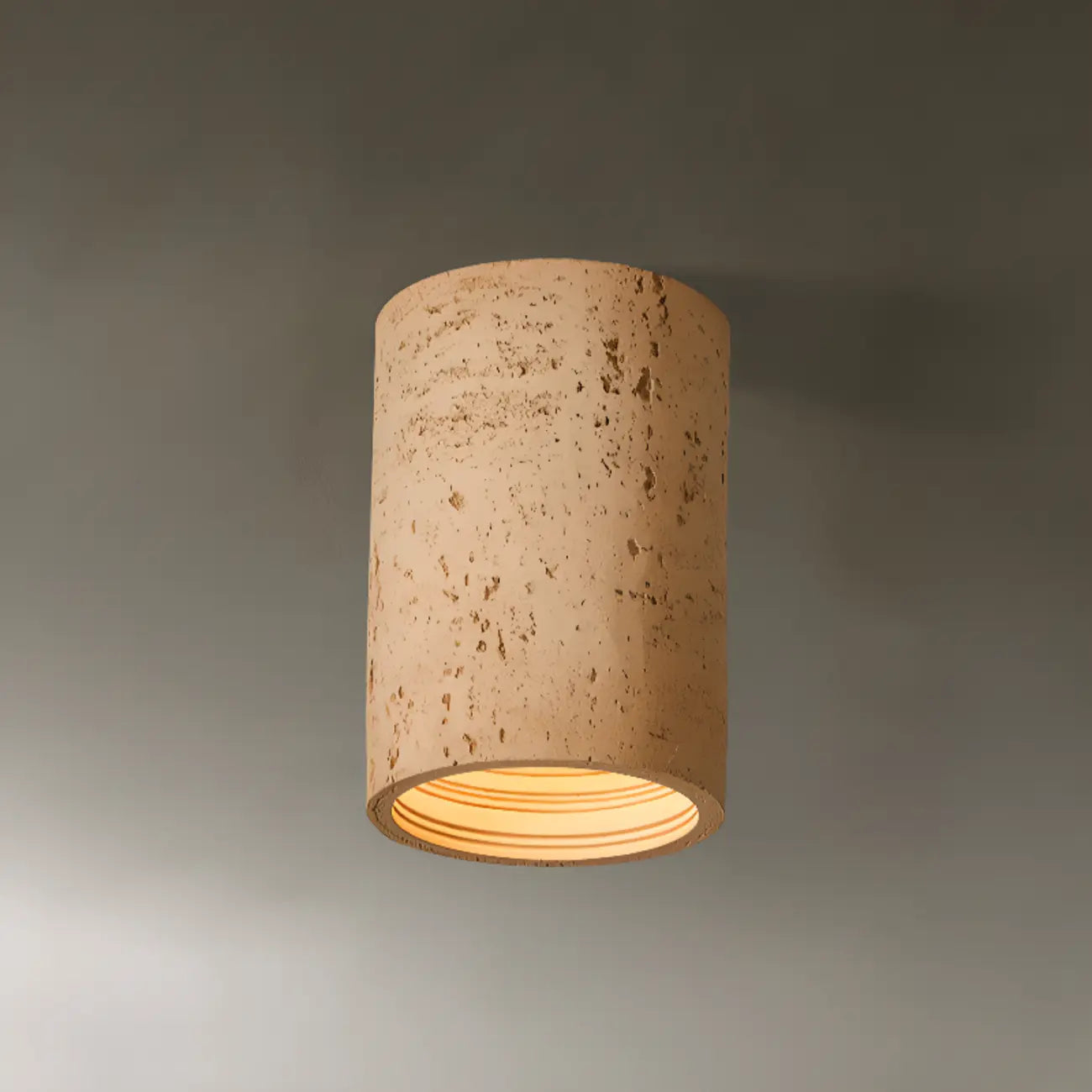 Plafonnier cylindrique encastré à intensité variable pour usage intérieur