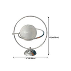 Lampada da tavolo in vetro Art Déco con base in argento per il soggiorno