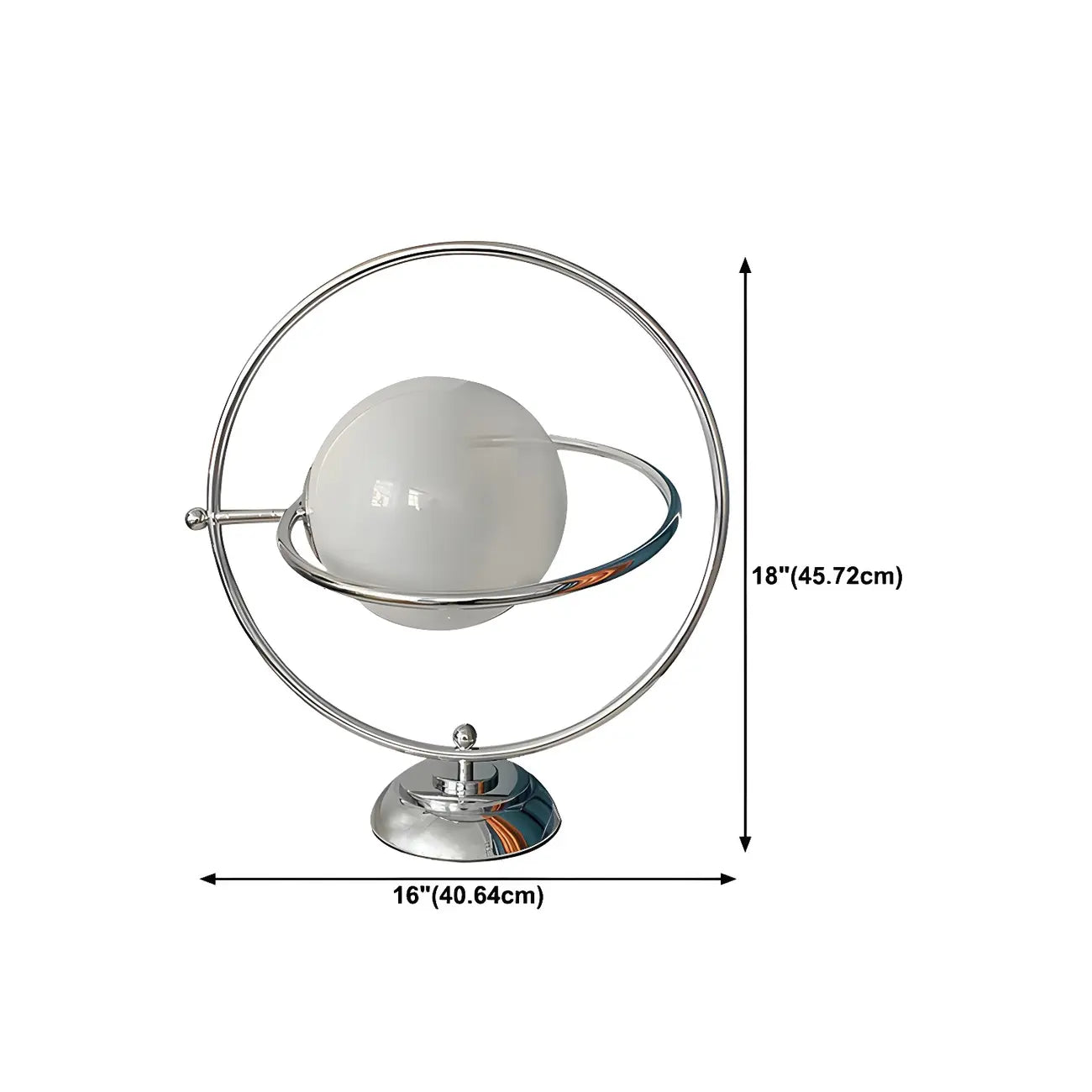 Lampada da tavolo in vetro Art Déco con base in argento per il soggiorno