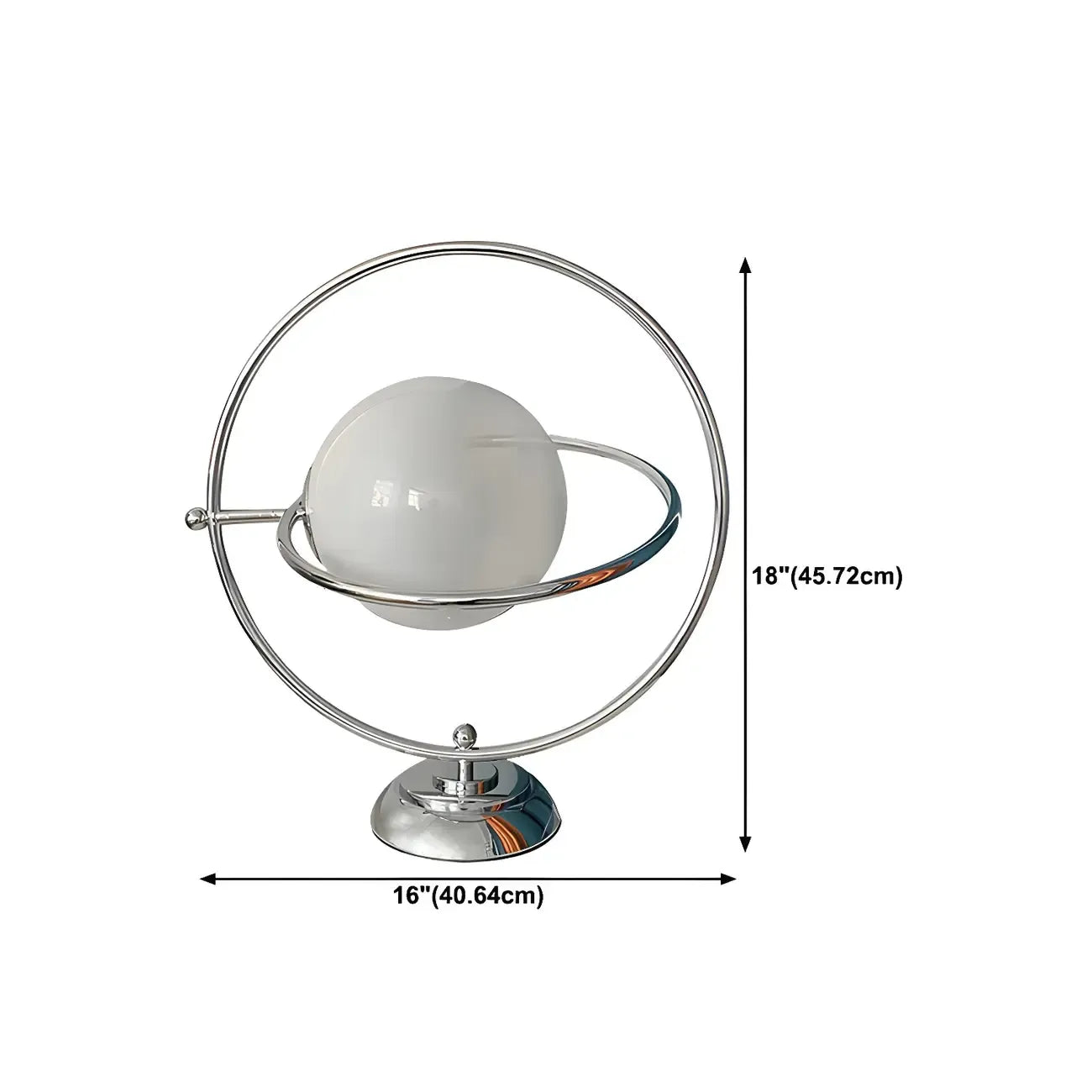 Lampada da tavolo in vetro Art Déco con base in argento per il soggiorno
