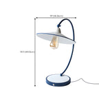 Lampe de table arquée en fer blanc au style contemporain pour salon