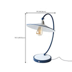Lampe de table arquée en fer blanc au style contemporain pour salon