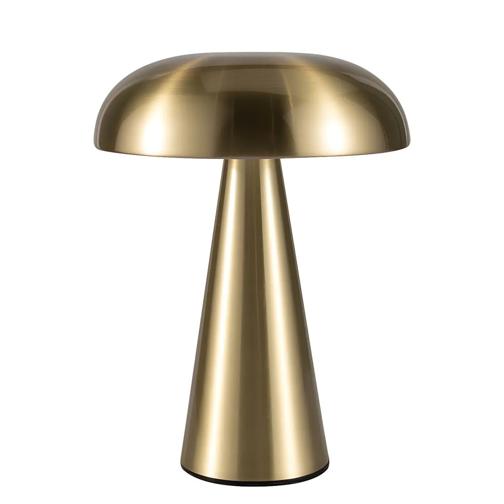Lampe de table contemporaine en laiton rechargeable pour la maison