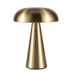 Lampe de table contemporaine en laiton rechargeable pour la maison