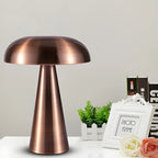 Lampe de table contemporaine en laiton rechargeable pour la maison