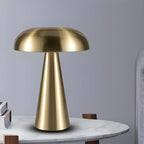 Lampe de table contemporaine en laiton rechargeable pour la maison