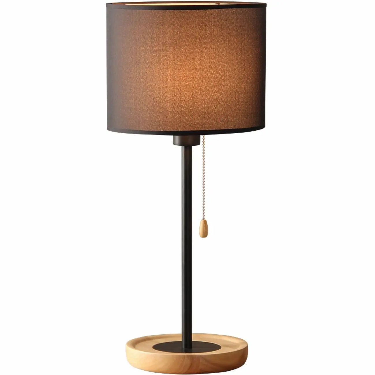 Lampe de table géométrique moderne avec interrupteur à tirette pour usage résidentiel