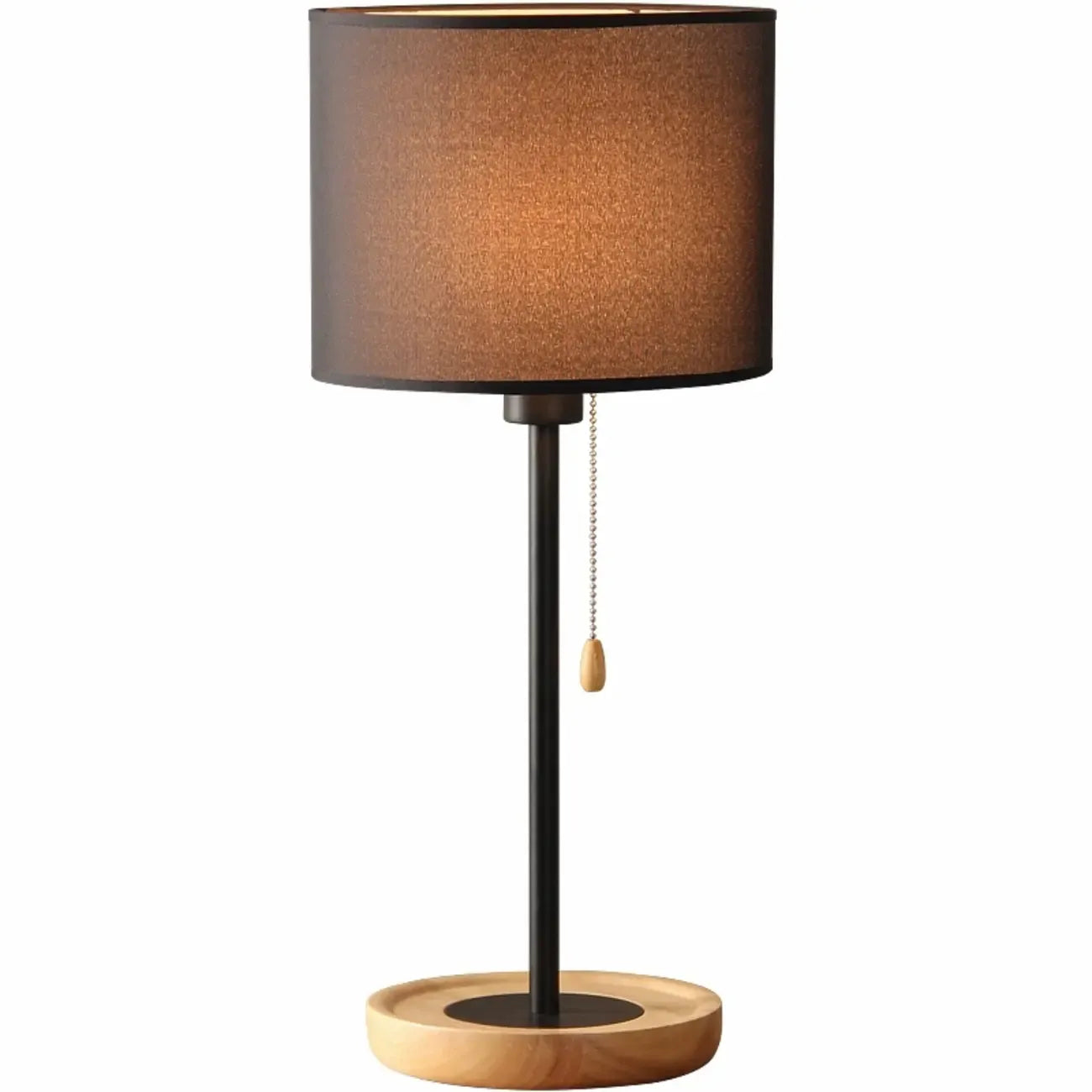 Lampe de table géométrique moderne avec interrupteur à tirette pour usage résidentiel