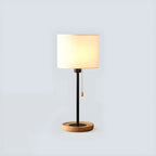 Lampe de table géométrique moderne avec interrupteur à tirette pour usage résidentiel