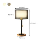 Lampe de table géométrique moderne avec interrupteur à tirette pour usage résidentiel