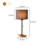 Lampe de table géométrique moderne avec interrupteur à tirette pour usage résidentiel