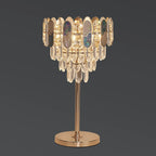 Lampe de table géométrique en cristal glamour