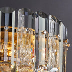 Lampe de table géométrique en cristal glamour