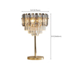 Lampe de table géométrique en cristal glamour
