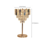 Lampe de table géométrique en cristal glamour