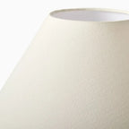 Lampe de table rustique en bois blanc à brancher pour usage résidentiel
