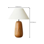 Lampe de table rustique en bois blanc à brancher pour usage résidentiel