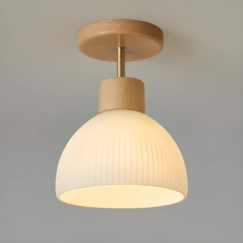 Plafonnier semi-encastré moderne à LED en forme de bol pour espace de vie